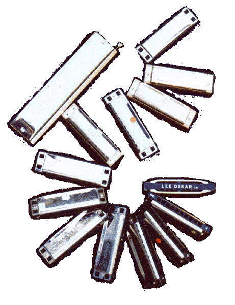 Lots of harmonicas