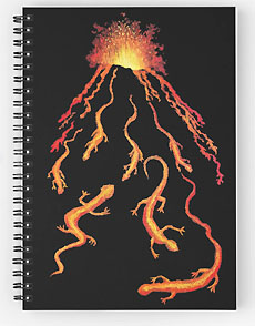 lava lizards spiral notebook
