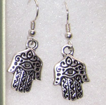 Hamsa hand earrings