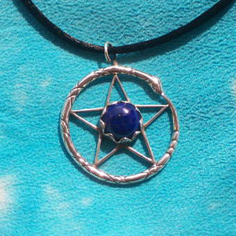 pentacle with lapis