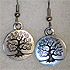 Tree Circle Earrings
